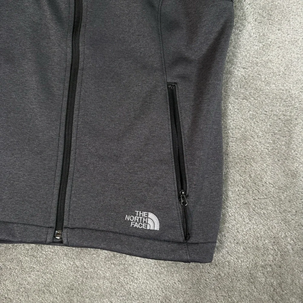 The North Face Womens Ridgeline Soft Shell Vest‎ Medium Gray Full Zip Turnpoint